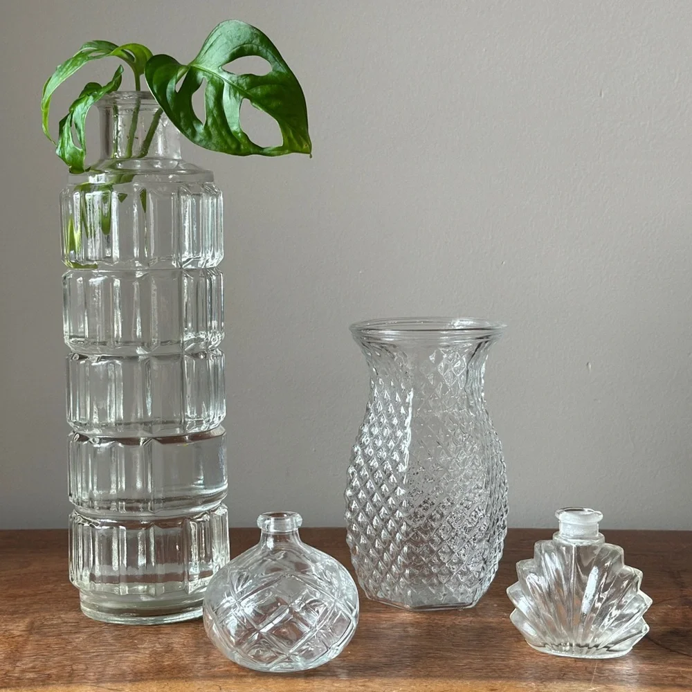 Vintage elegant clear